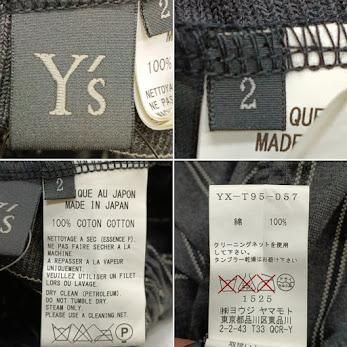 Ys ワイズ Yohji Yamamoto ヨウジヤマモト 変形ワイドパンツ ボトム YX