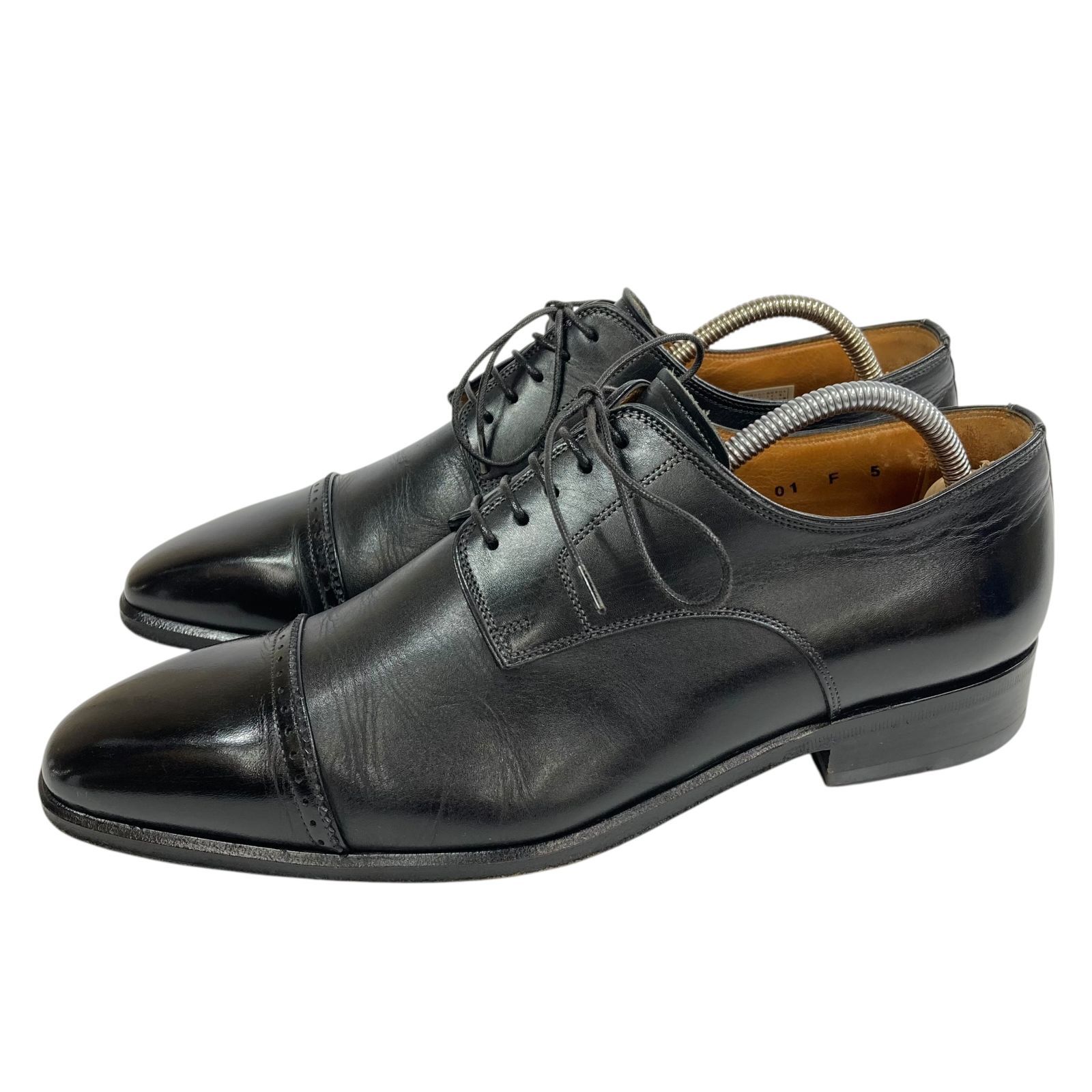 サントーニ】本物 Santoni 靴 24cm 黒 ストレートチップ ビジネス