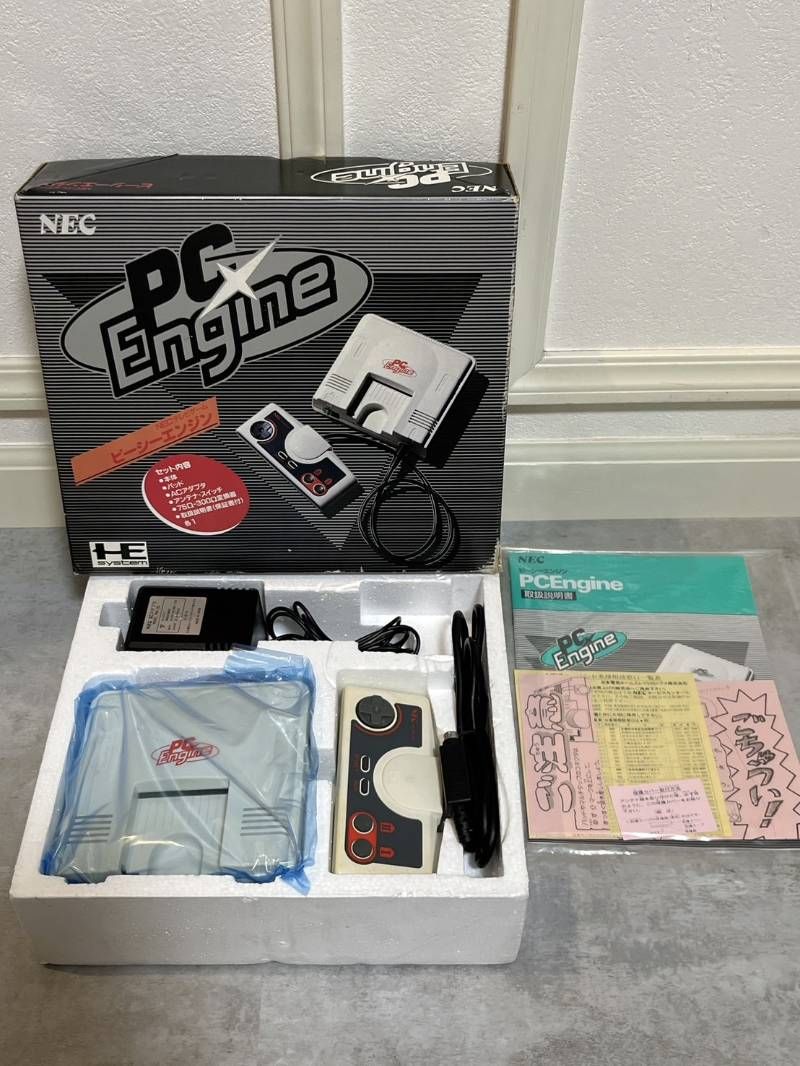 NEC PC Engine PCエンジン 本体 箱 説明書 PI-TG001 当時物 現状品