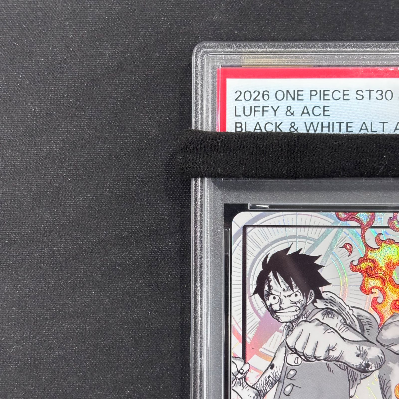 ワンピースカード PSA10 ルフィ＆エース リーダーパラレル ST30-001 ①