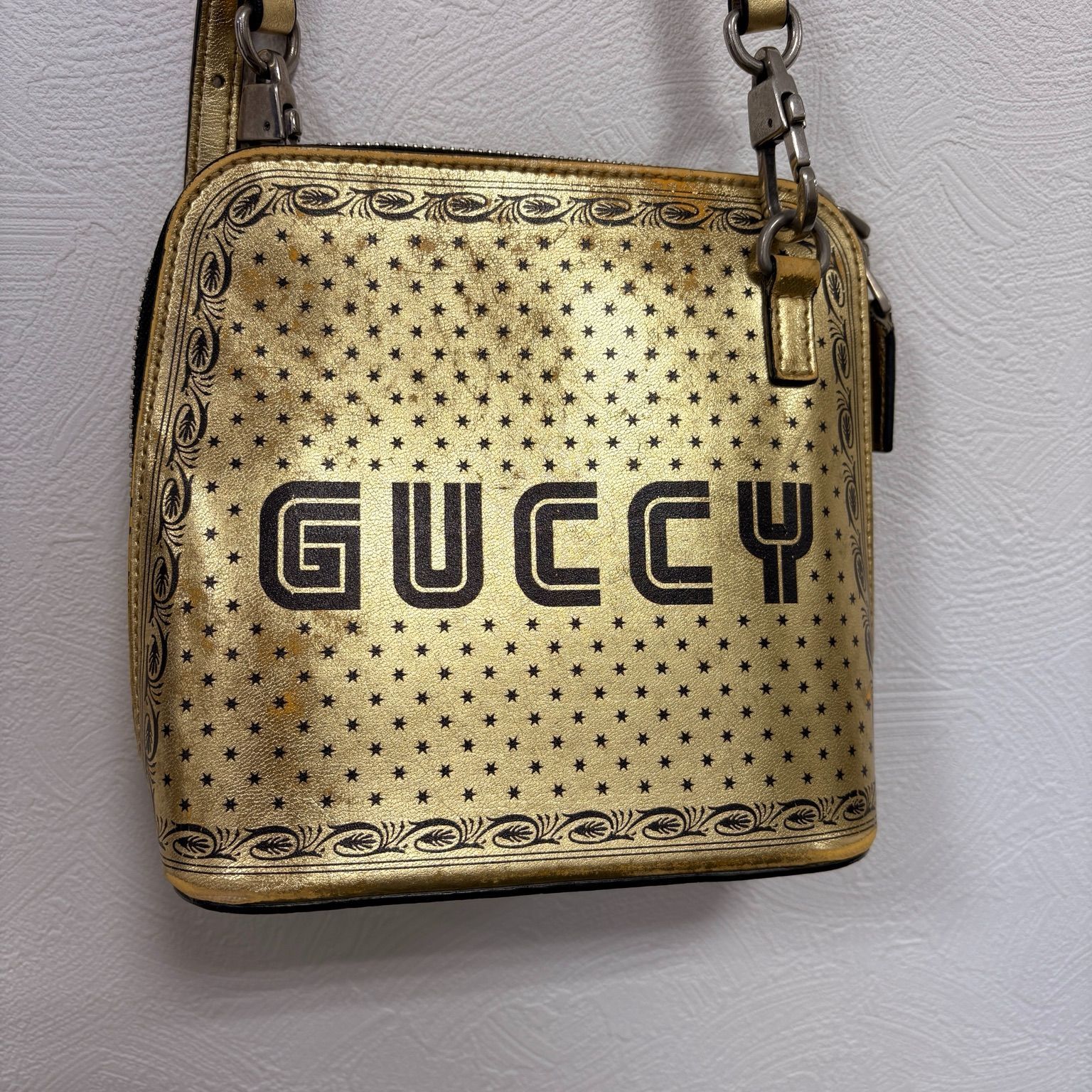 GUCCI グッチ GUCCY SEGA ミニ ショルダーバッグ ゴールド 511189 