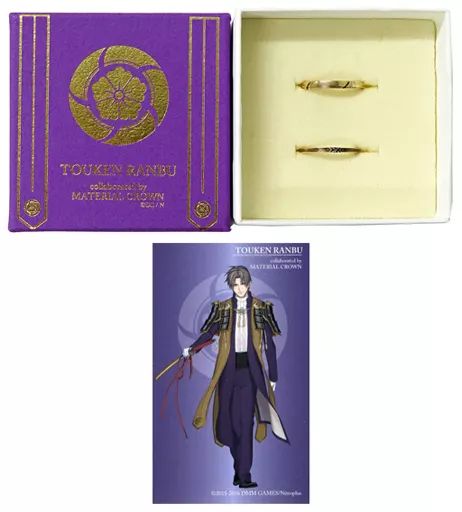 刀剣乱舞　MATERIAL CROWN へし切長谷部イメージリング　K10YG 中古】銀製品・指輪・アクセサリー(キャラクター) へし切長谷部