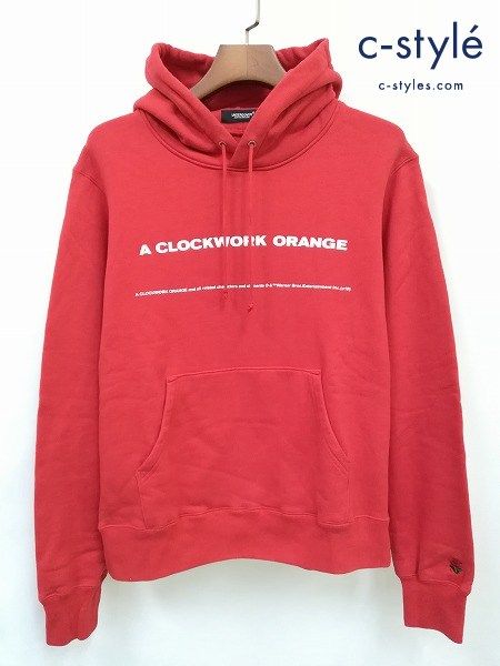 [人気] UNDERCOVER アンダーカバー CLOCKWORK ORANGE PULLOVER HOODIE パーカー 2 レッド UCX4893-4 |  K439