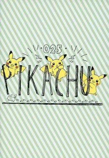 [Used] Notebook/ Memo Pad Pikachu A5 Notebook Pikachu Drawing Green “Pokemon” Pokemon Center Limited