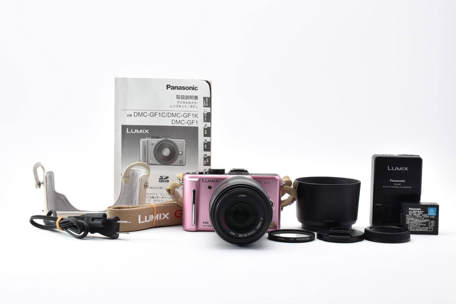 ☆極美品☆ Panasonic LUMIX DMC-GF1 ボディ ピンク / G VARIO 45-200