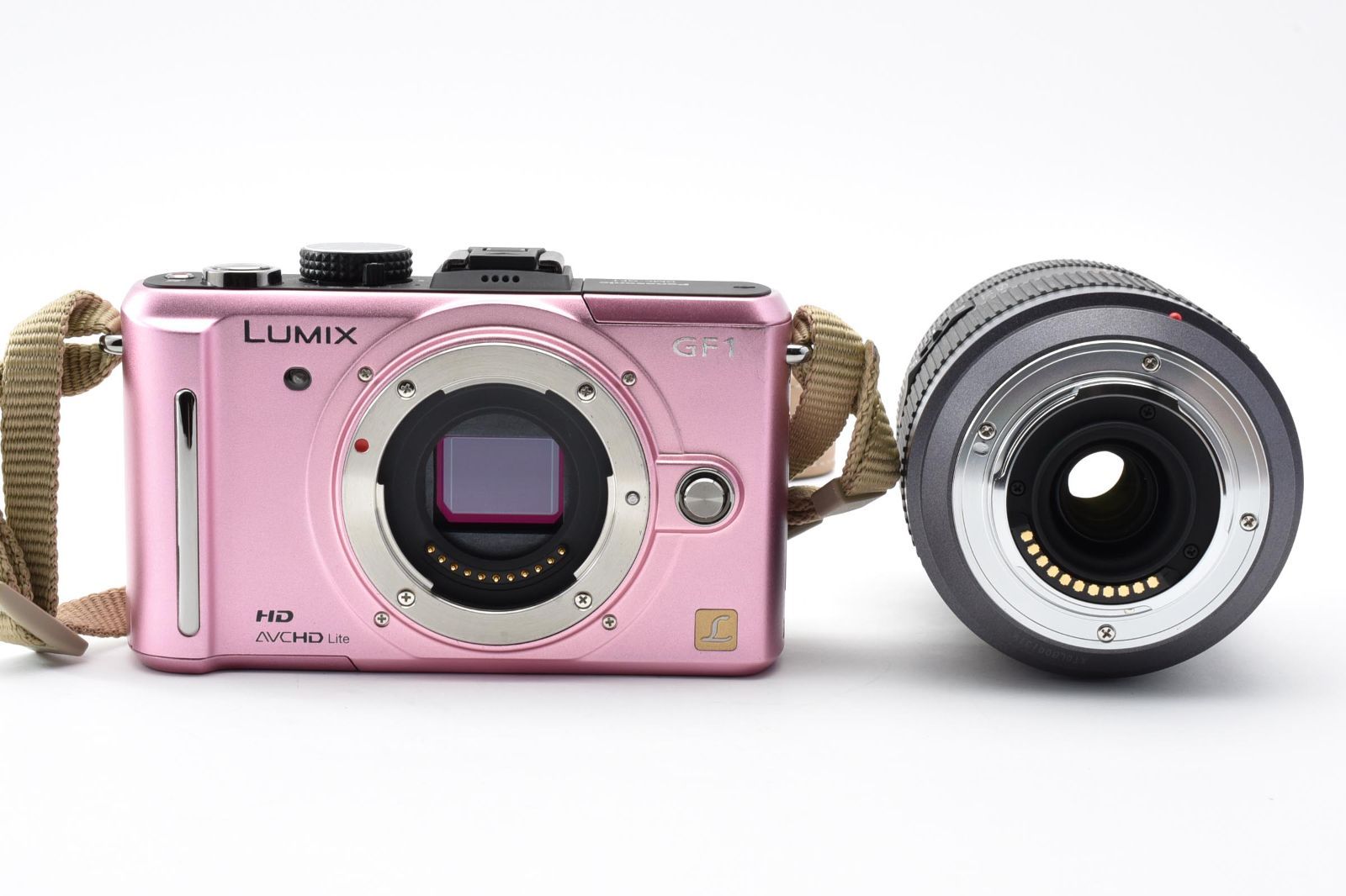 ☆極美品☆ Panasonic LUMIX DMC-GF1 ボディ ピンク / G VARIO 45-200