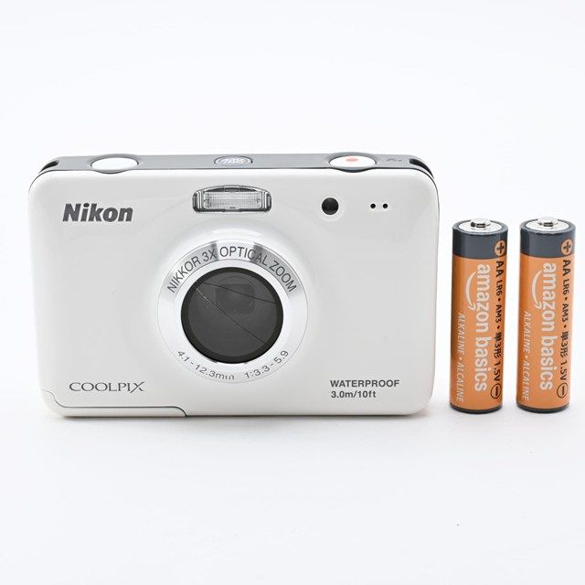 ＜Good Product＞ Nikon COOLPIX S30 White | Compact Digital Camera | No Effect on Shooting | Front Lens Scratches | LCD Yellowing | Good for Practical Use