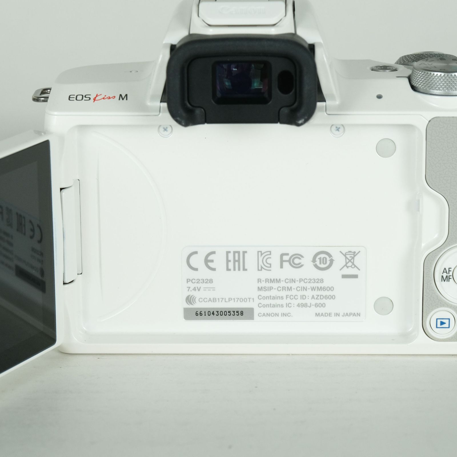 美品] Canon EOS Kiss M [ボディ ホワイト] | Canon EF-Mマウント