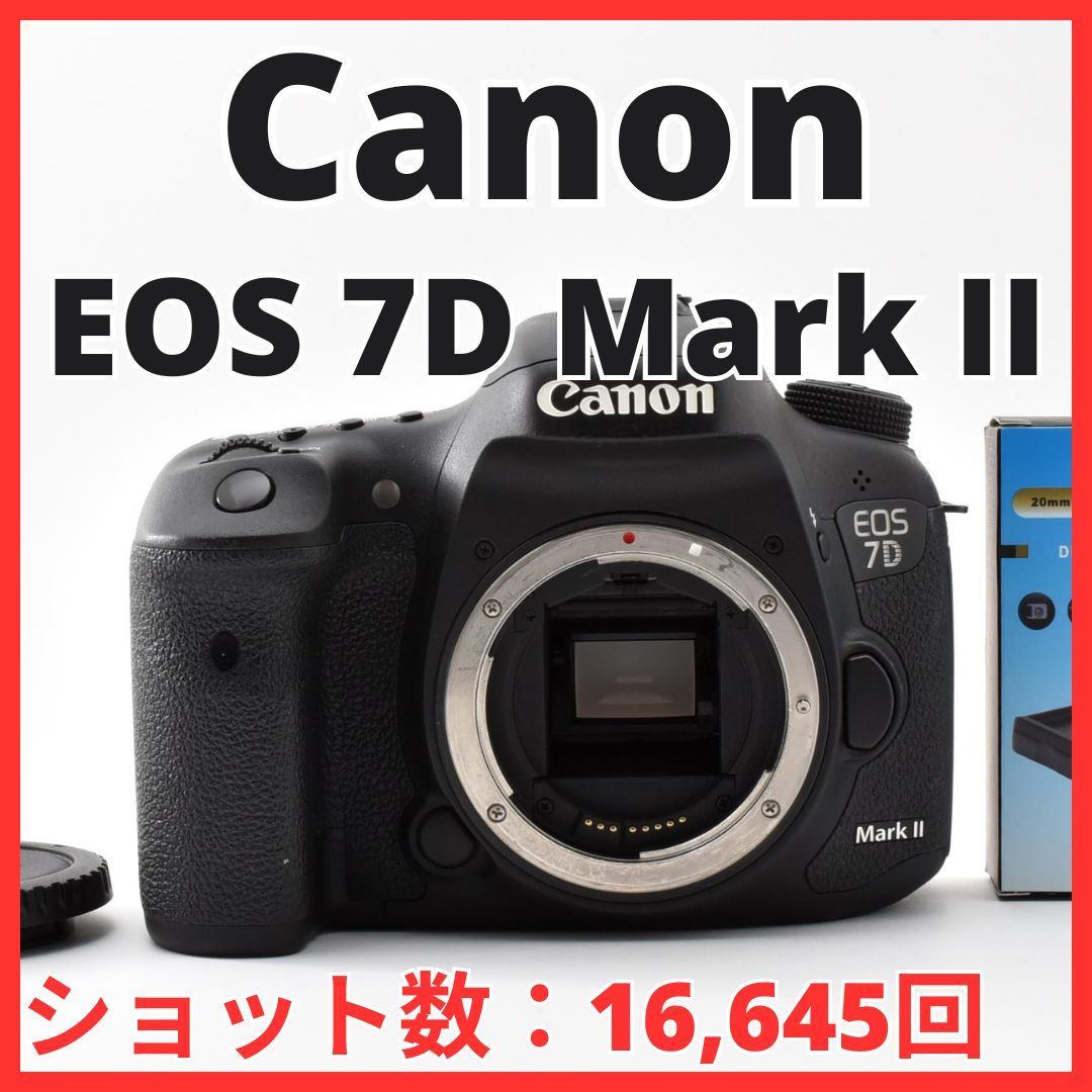 H13[8460]15★美品★ キヤノン Canon EOS 7D Mark II ボディ 【ショット数 16,645回】 38,870円