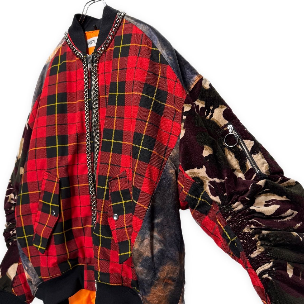 KIDILL ANARCHY MA-1 JACKET スマイリーアナーキーチェーン装飾