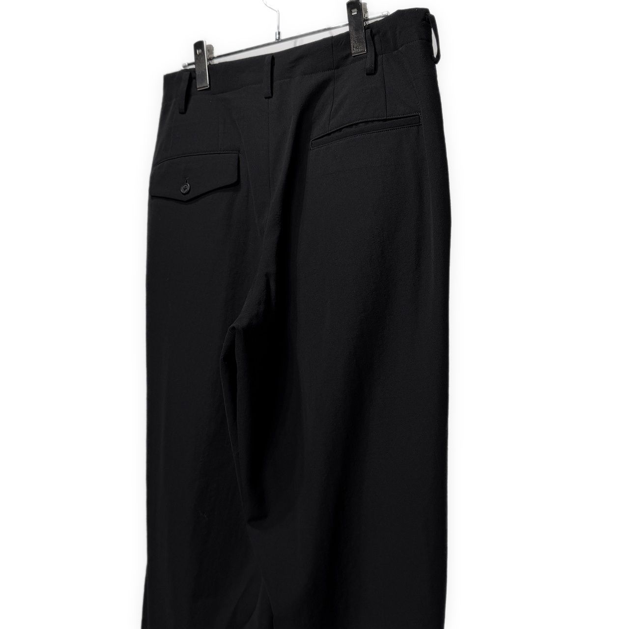 Y's for men ウールギャバジン2タックワイドテーパードスラックス