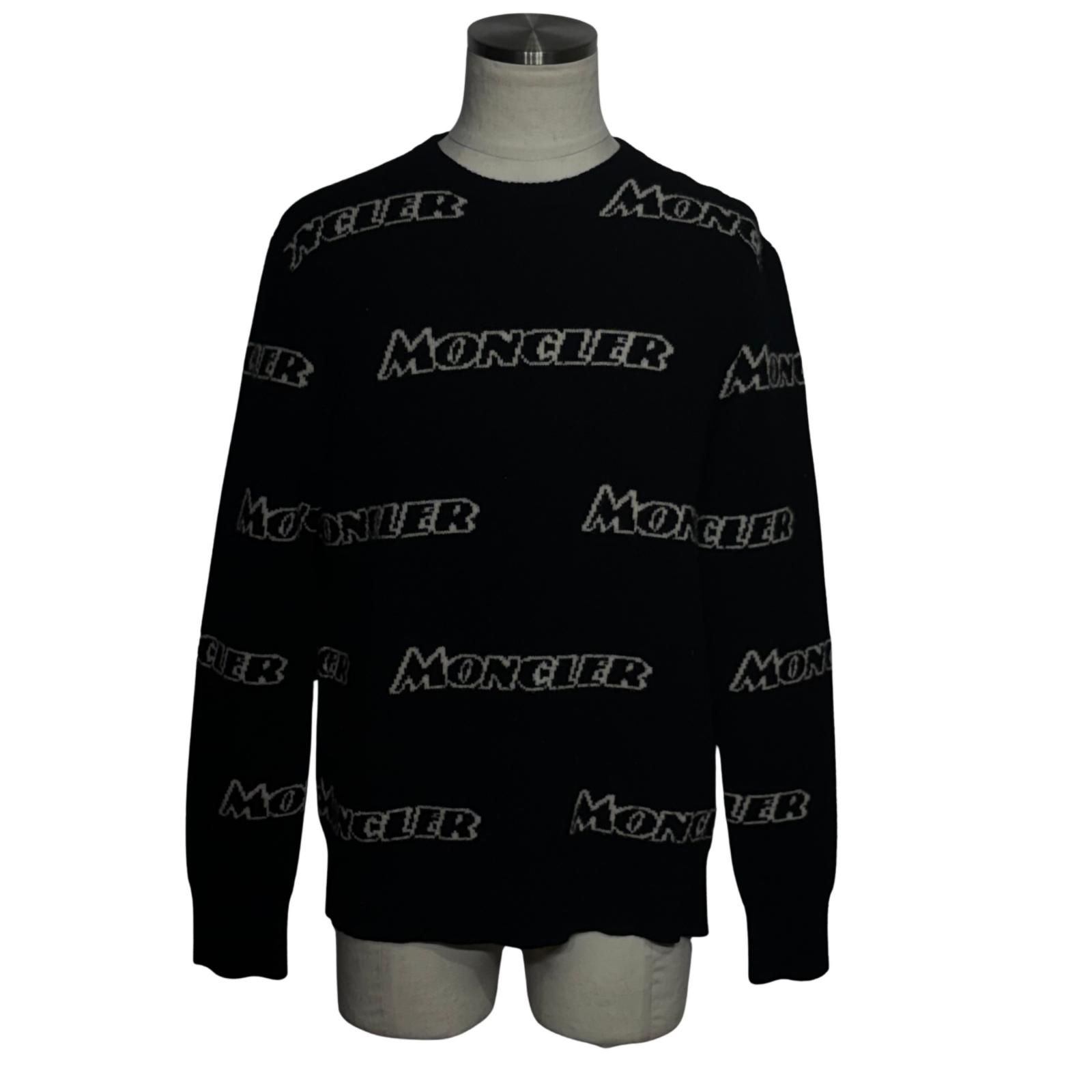 MONCLER モンクレール MAGLIONE TRICOT GIROCOLLO ロゴセーター メンズ
