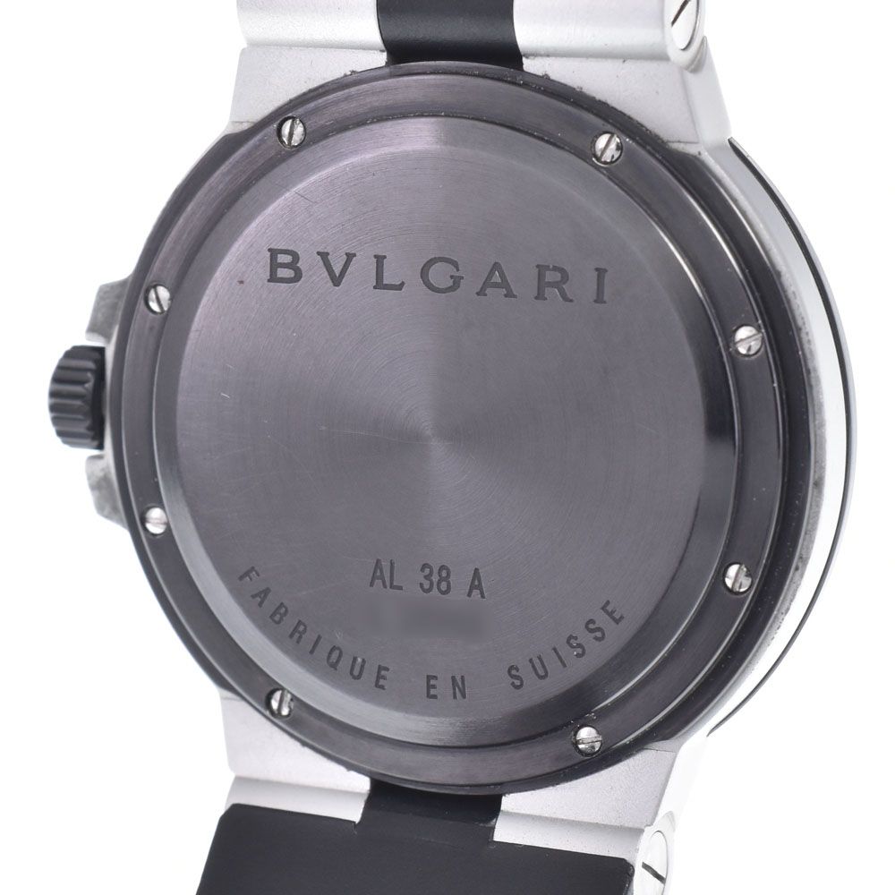 ベルト訳あり ブルガリ BVLGARI AL38A アルミニウム デイト シルバー