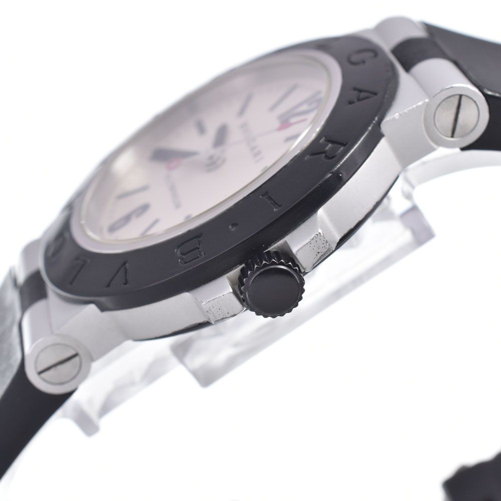 ベルト訳あり ブルガリ BVLGARI AL38A アルミニウム デイト シルバー