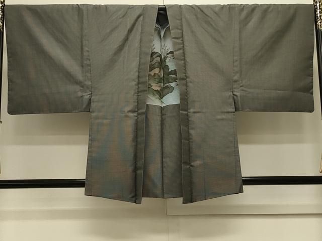 平和屋着物＃男性　羽織　紬地　160亀甲　総詰め　正絹　逸品　CABL2961in