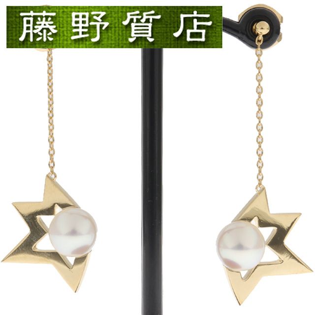 (Brand New Finished) Tasaki Tasaki Comet Plus Pearl Earrings E-4344-18KYG K18 YG Yellow Gold Pearl Earrings Tasaki Earrings Double Ear Pearl Earrings Women's Jewelry Pearl Earrings Brand Jewelry 8582