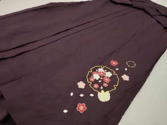 平和屋着物●女性　行灯袴　刺繍　雪輪舞梅文　金糸　洗える着物　CABK2189gh 6,370円