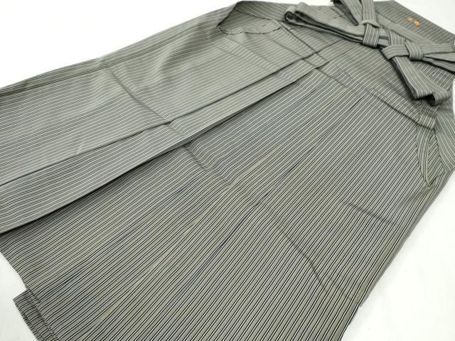 平和屋着物●男性　行灯袴　間道　正絹　逸品　CABI3406yc