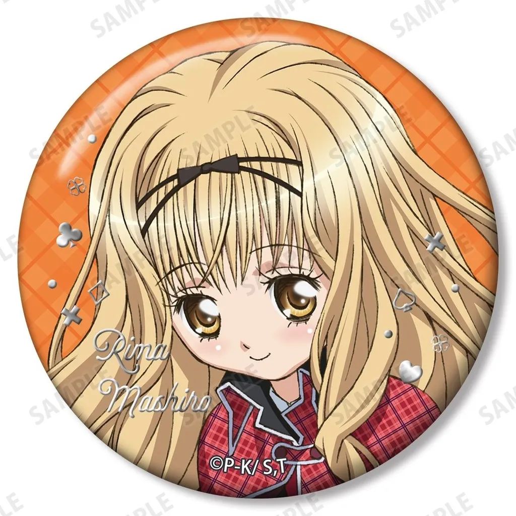 [Used] Badge Bins Mashiro Rima “TV anime Shugo Chara! Trading Jewelry Tin Badges”
