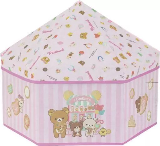 [Used] miscellaneous goods pink funny amusement park circus tent type storage box “Rilakkuma”