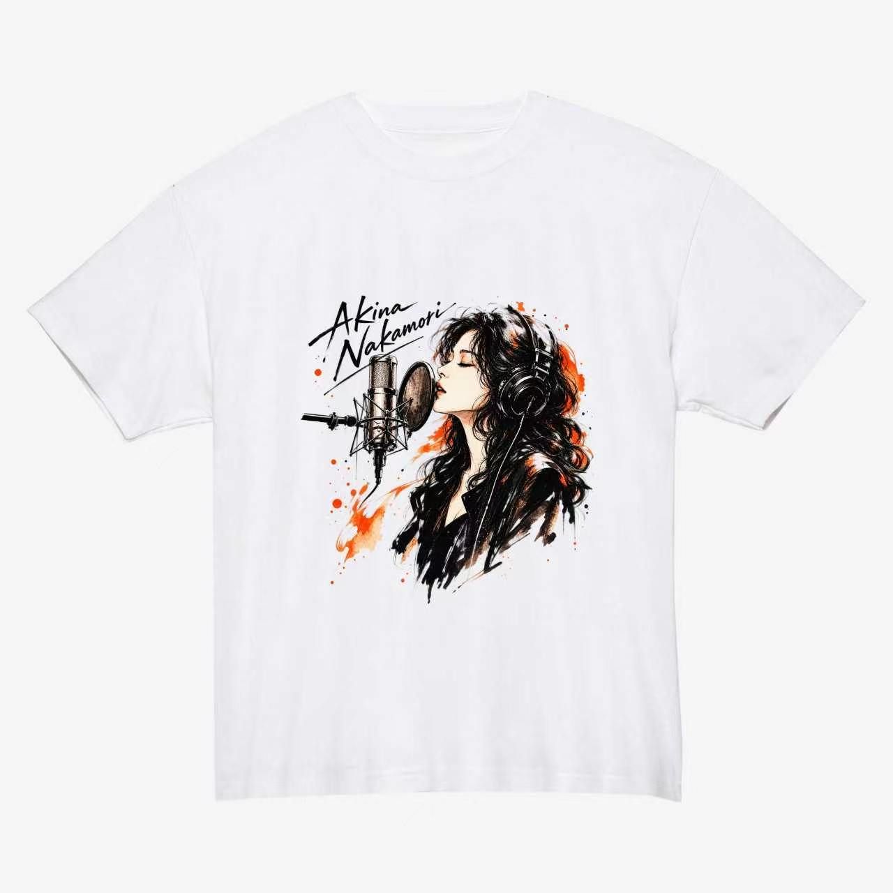 中森明菜 AKINA NAKAMORI グラフィックTシャツ プリントTシャツ 半袖