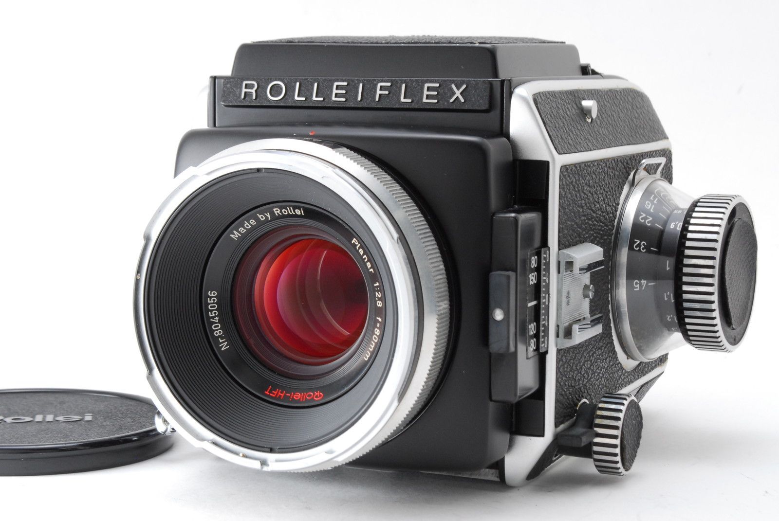 【美品 保障付 動作確認済】 Rolleiflex ローライフレックス SL66 中判 フィルムカメラ + Planar 80mm f/2.8 Rollei-HFT レンズ #V5220