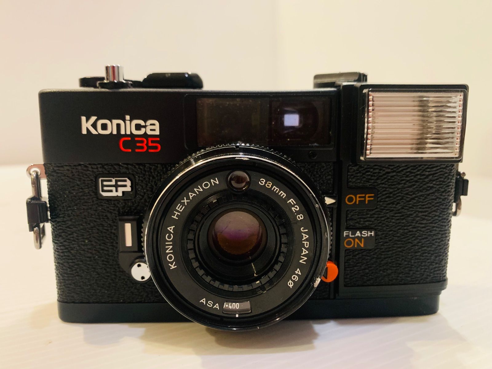 訳あり】フィルムカメラ Konica C35 EF ピッカリコニカ【動作品
