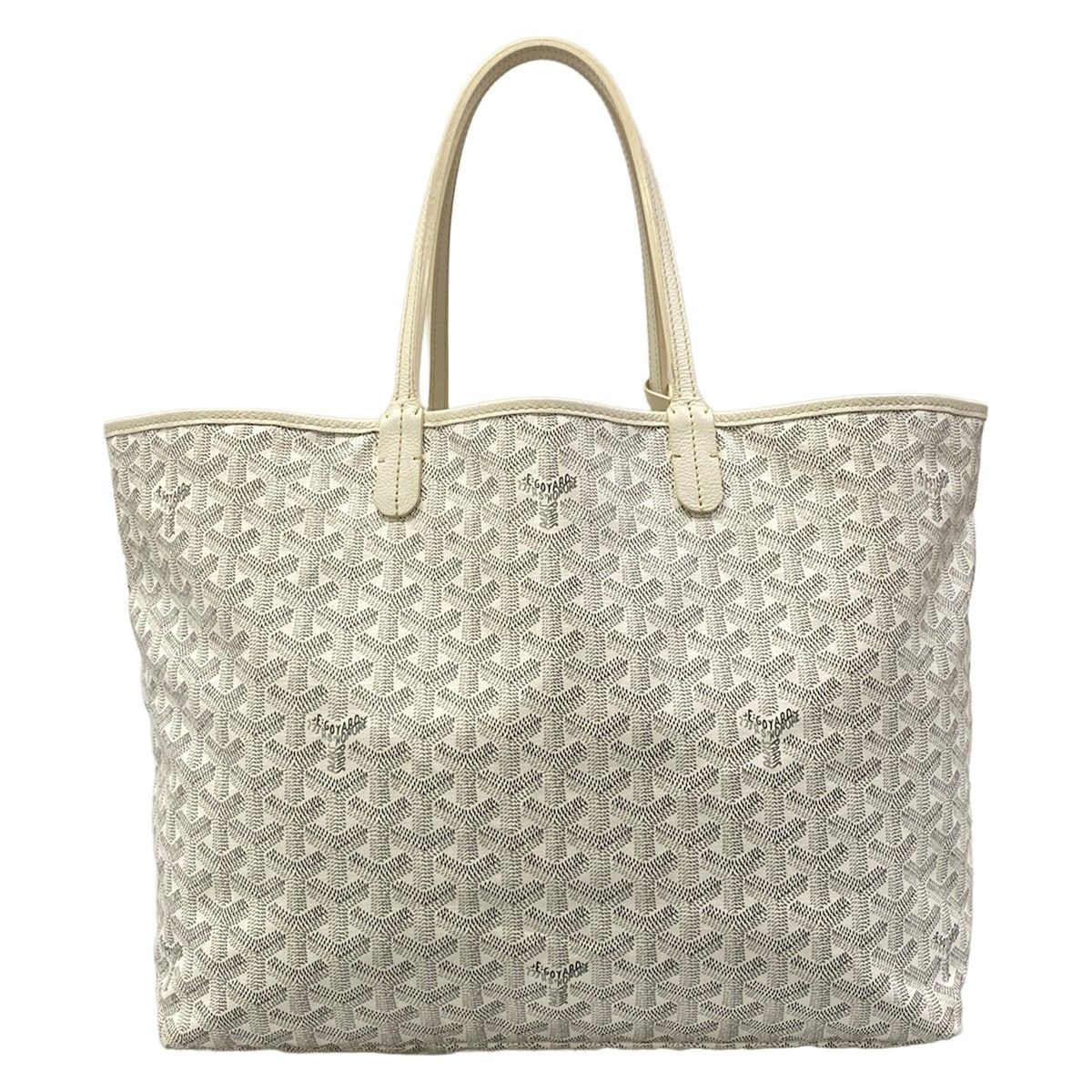 GOYARD(ゴヤール) トートバッグ サンルイPM 白×グレー×ライトグレー 