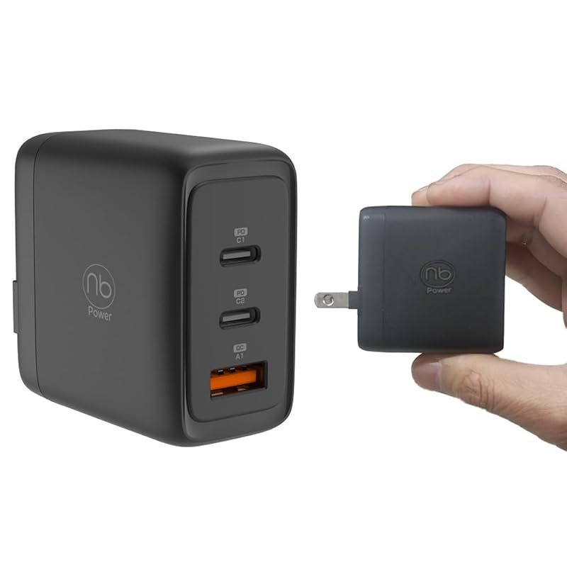 【新品】 (nb) 65W 急速 充電器 Type-C 3ポート (USB-C*2/USB-A*1) PD PPS GaN 折りたたみ式プラグ iPhone16/15/14/MacBook/iPad/Galaxy/Androidその他USB-C機器対応 P 0