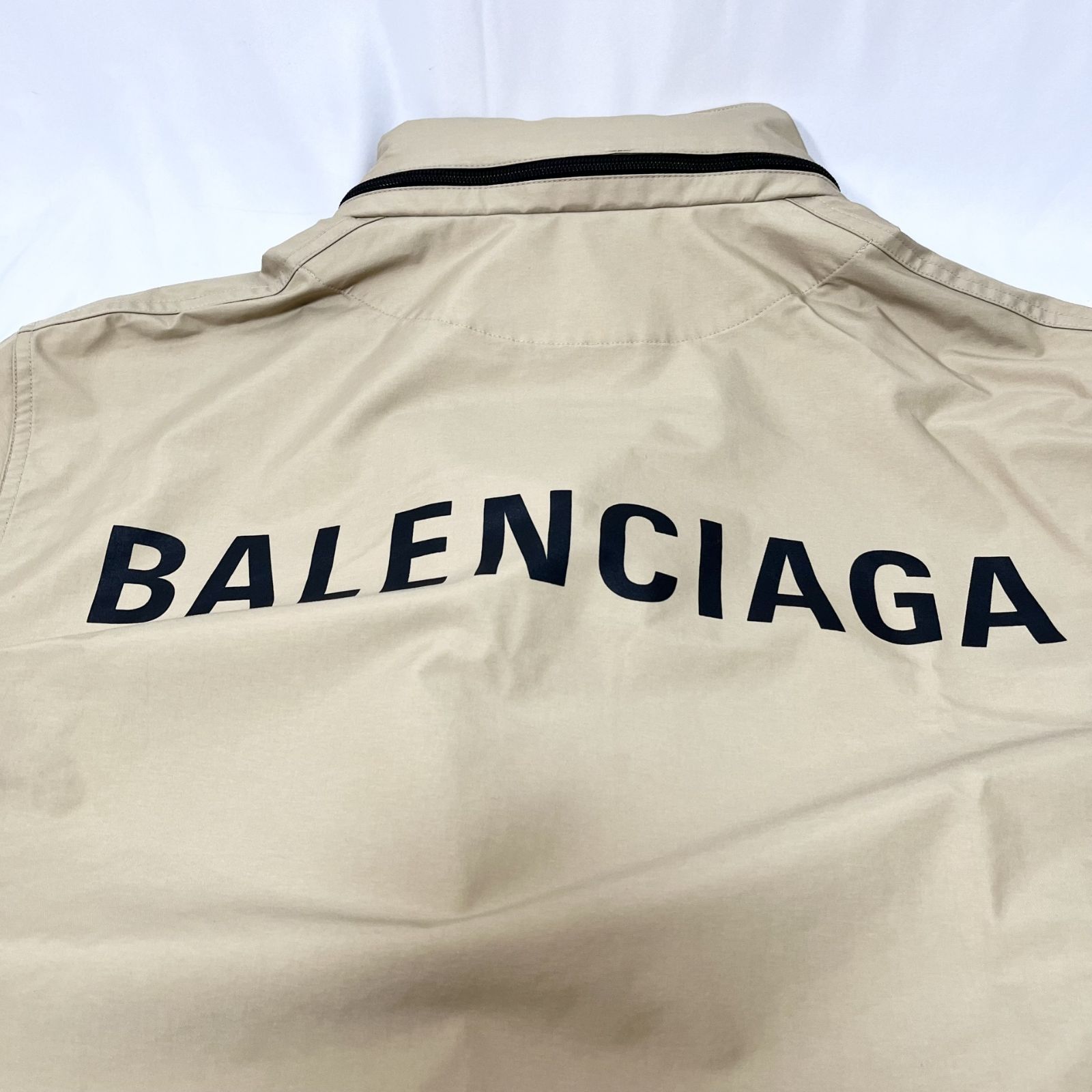 BALENCIAGA バレンシアガ ベージュ ウインドブレーカー ナイロン