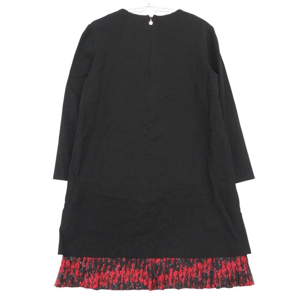 Just Cavalli ジャストカヴァリ ワンピース 七分袖 裾プリーツ ひざ丈