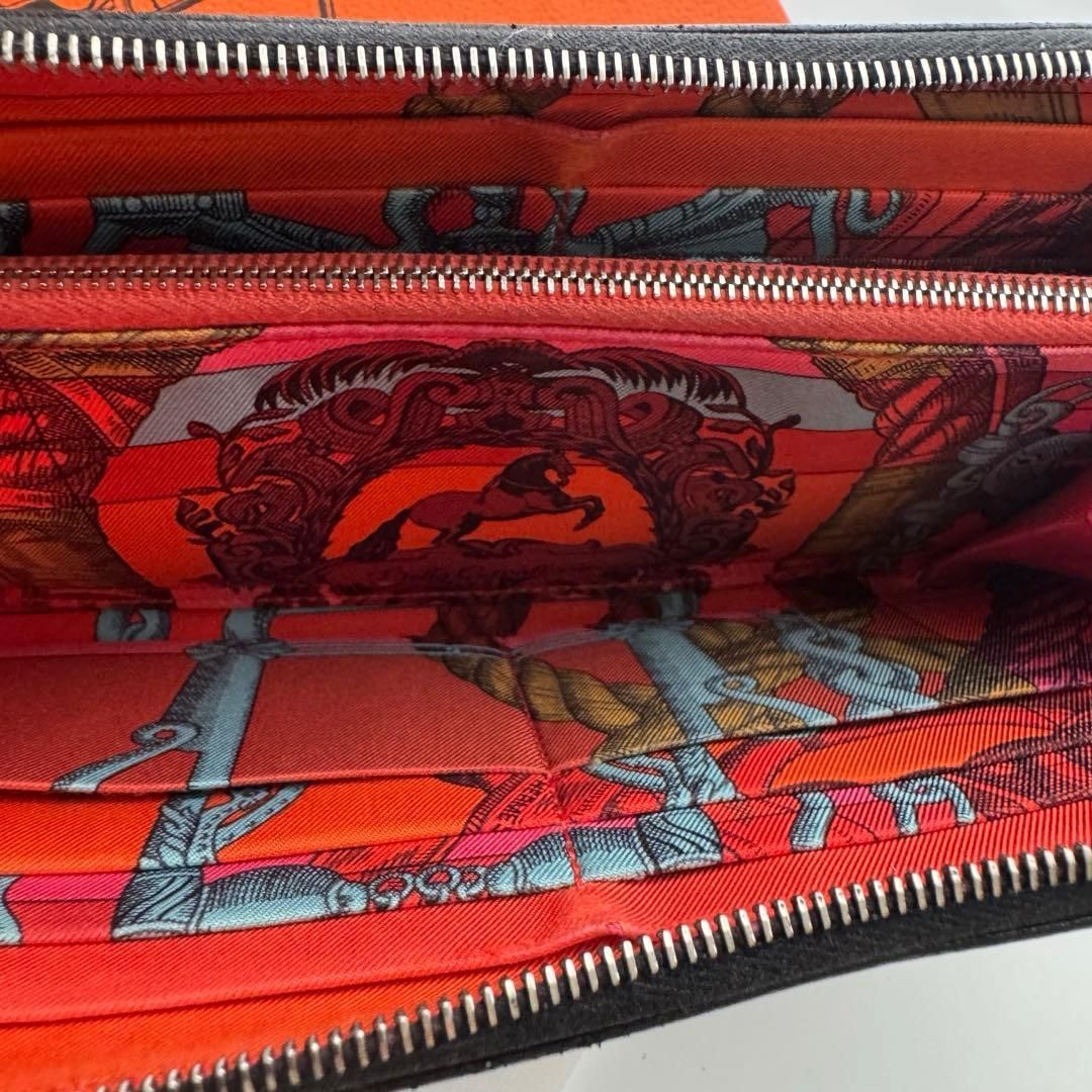 美品】 555 HERMES エルメス アザップ シルクイン 長財布 - メルカリ