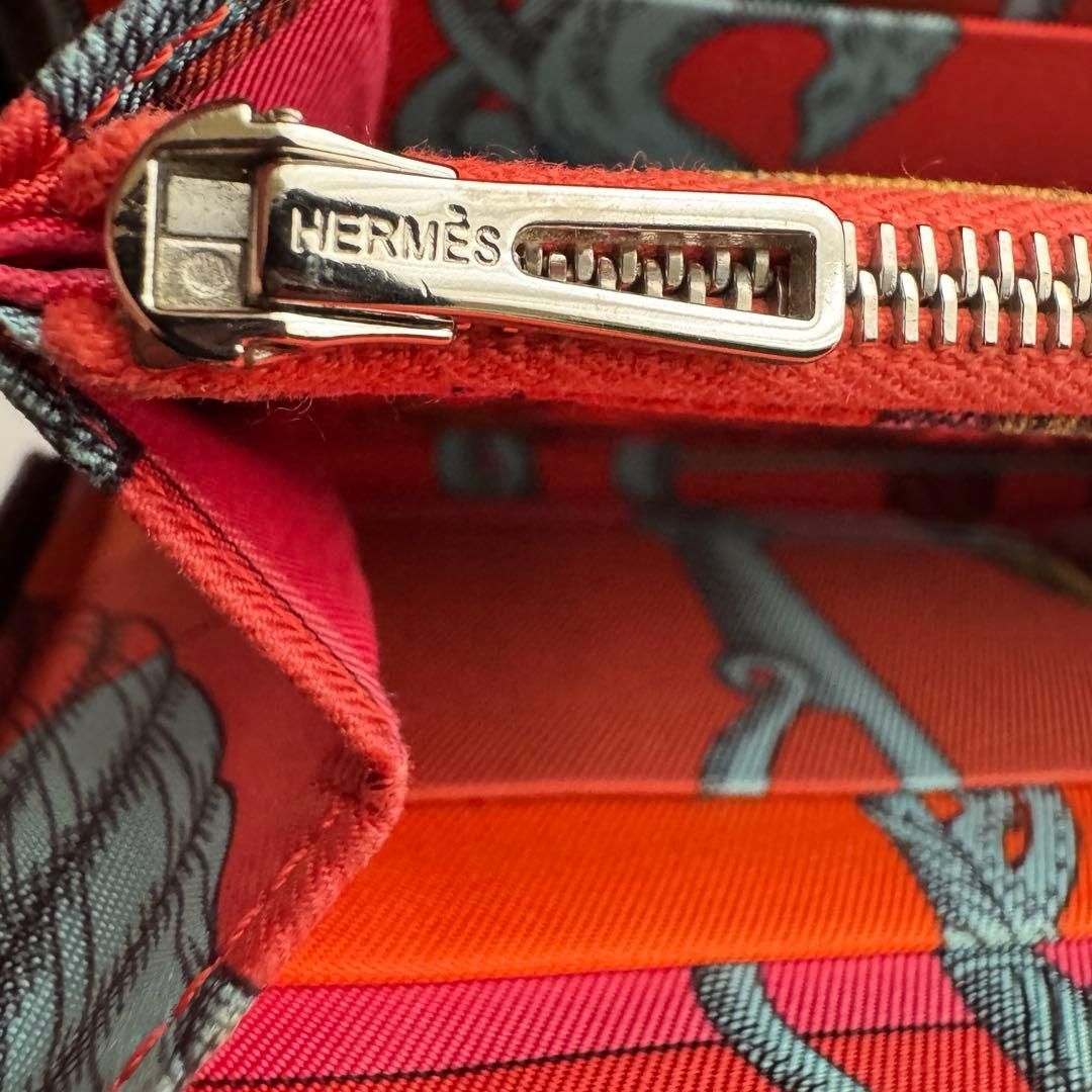 美品】 555 HERMES エルメス アザップ シルクイン 長財布 - メルカリ