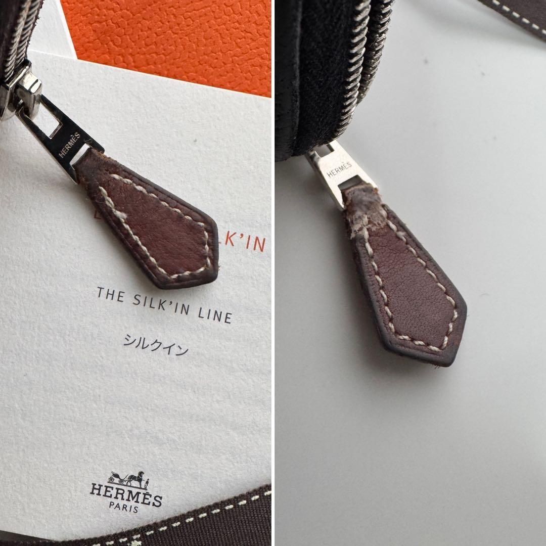 美品】 555 HERMES エルメス アザップ シルクイン 長財布 - メルカリ