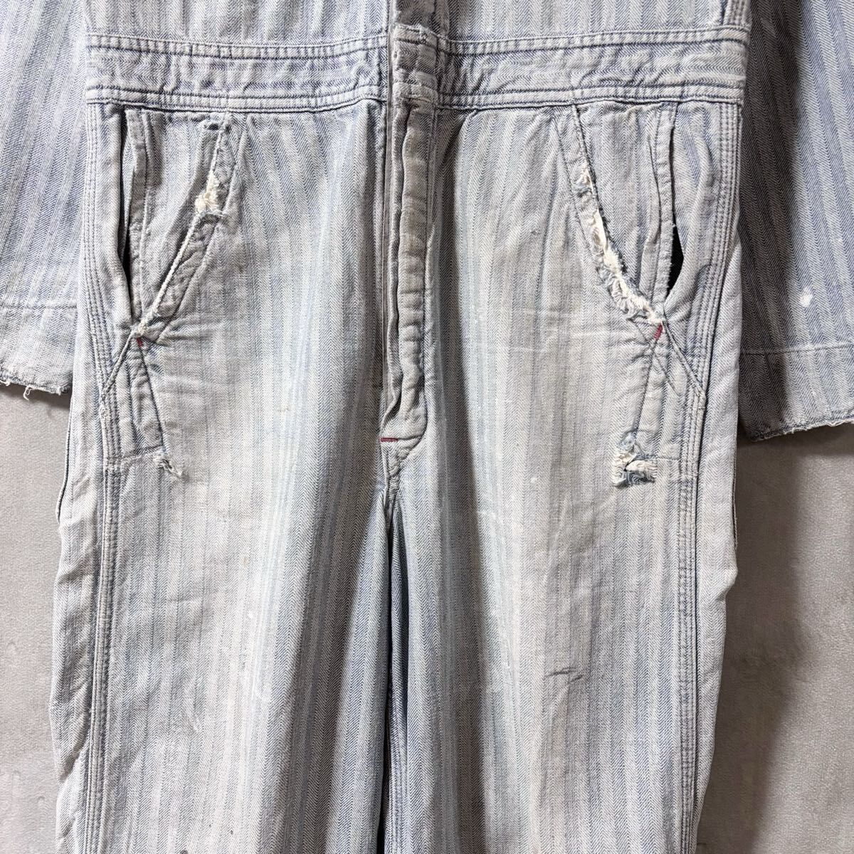60's vintage GRIPPER ZIPPER HBT ヘリンボーンツイル オールインワン