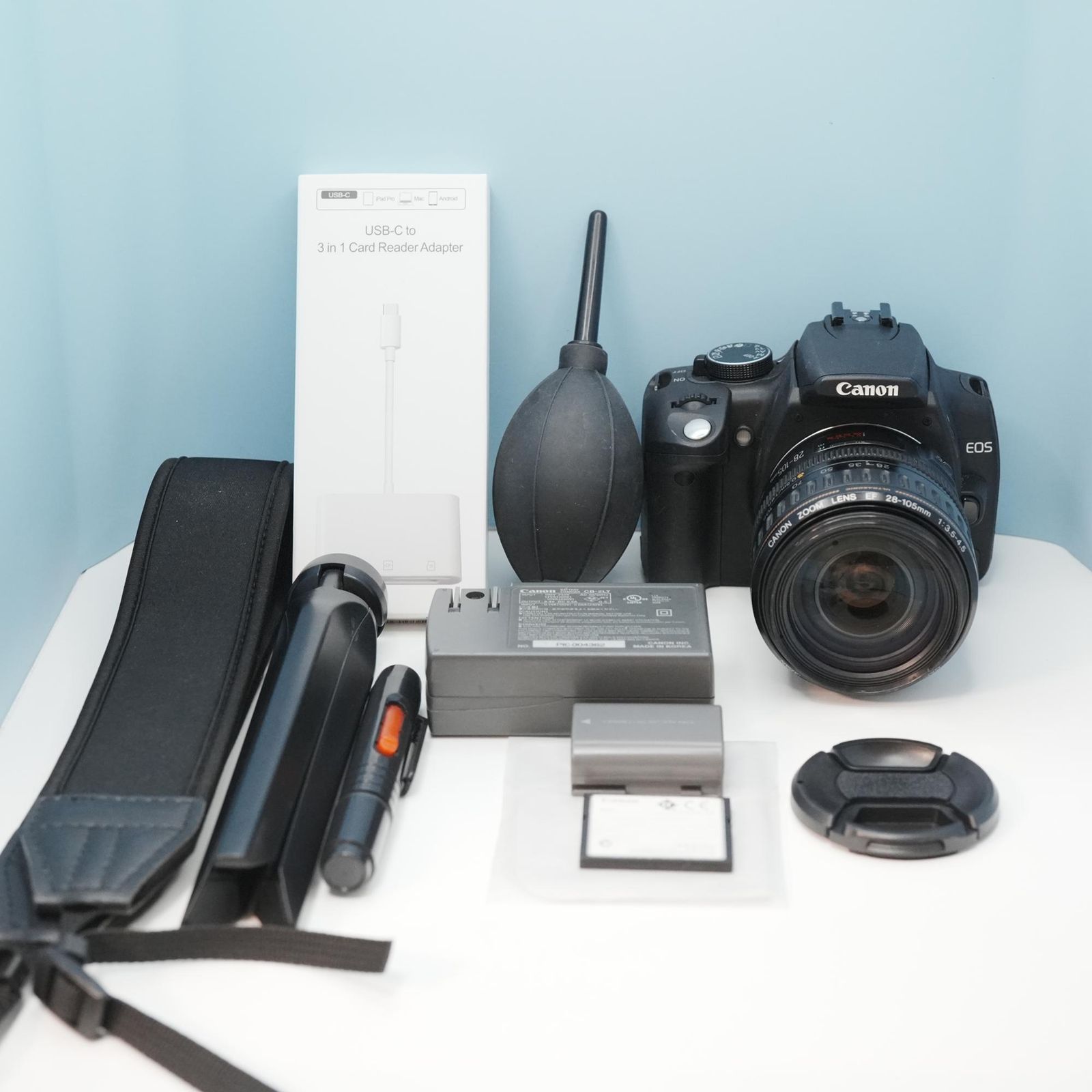 Canon EOS kiss Digital N 一眼レフ スマホ転送OK フルセット シロクマ