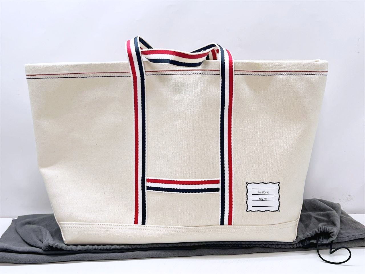 良好品 Thom Browne トムブラウン MEDIUM TOOL TOTE BAG ミディアム 