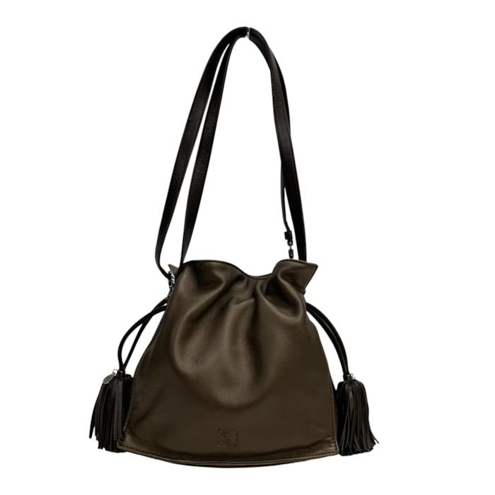 ロエベ　フラメンコ　黒　タッセル LOEWE/ロエベ/フラメンコ/タッセル/ショルダーバッグ/ナッパレザー