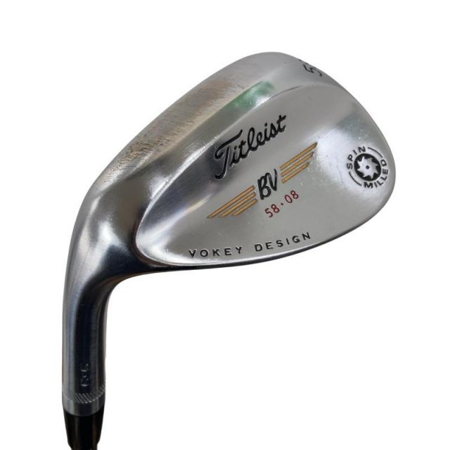 [Used] Titleist VOKEY SPIN MILLED (2009) 58°/08° Lefty Wedge WG Dynamic Gold (Flex S) Mens Left Handed Lefty Left Hand D Rank Golf Club