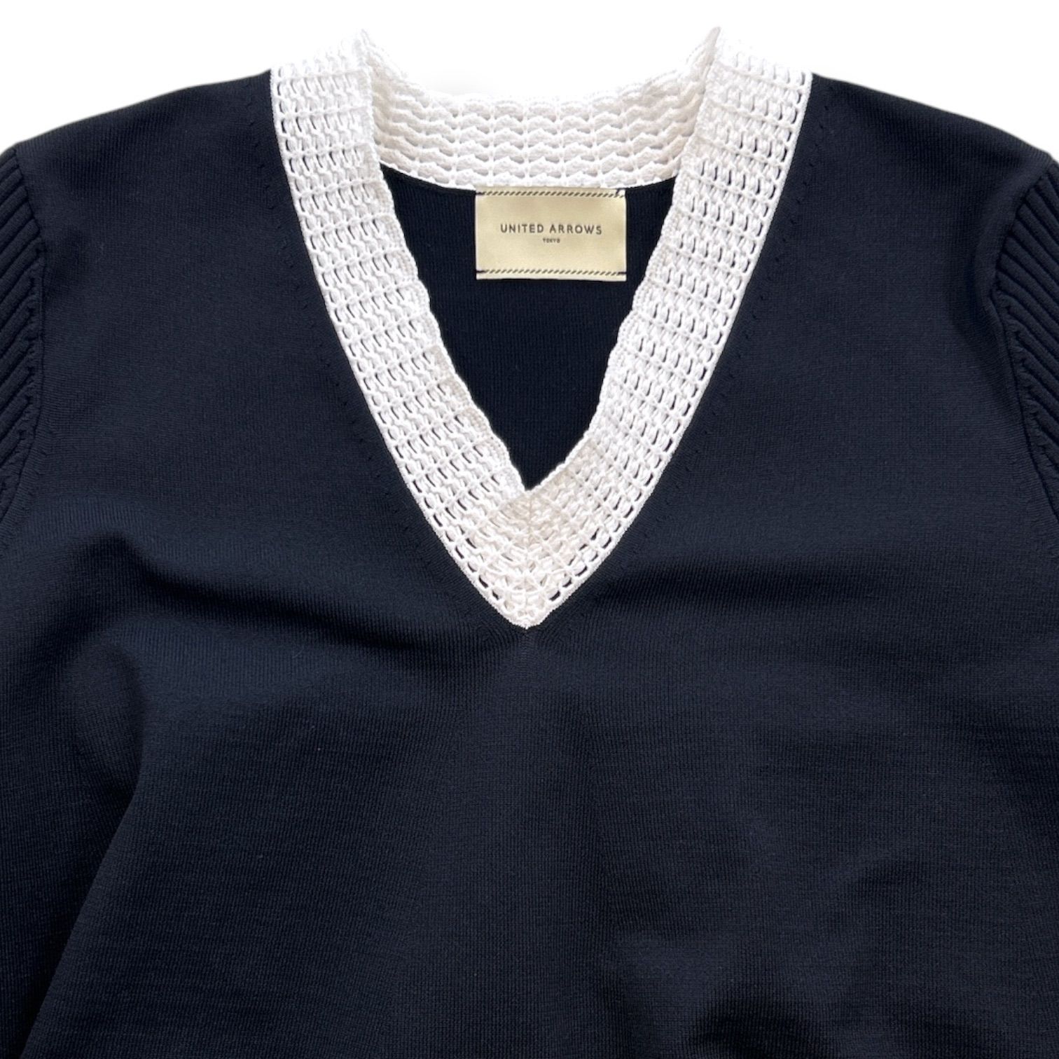 UNITED ARROWS ユナイテッドアローズ Vネック ニットチュニック 2026SS