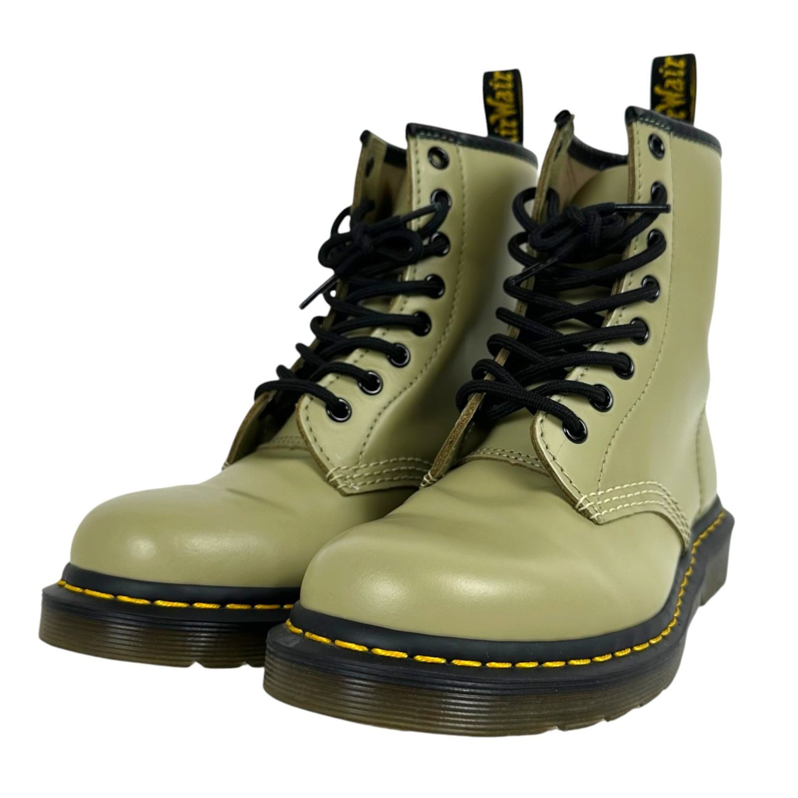 【Dr.Martens】 ドクターマーチン 30552 8ホール ブーツ 23cm パステル系 カーキグリーン系 靴 シューズ レディース【中古】 USED-A 【9304】