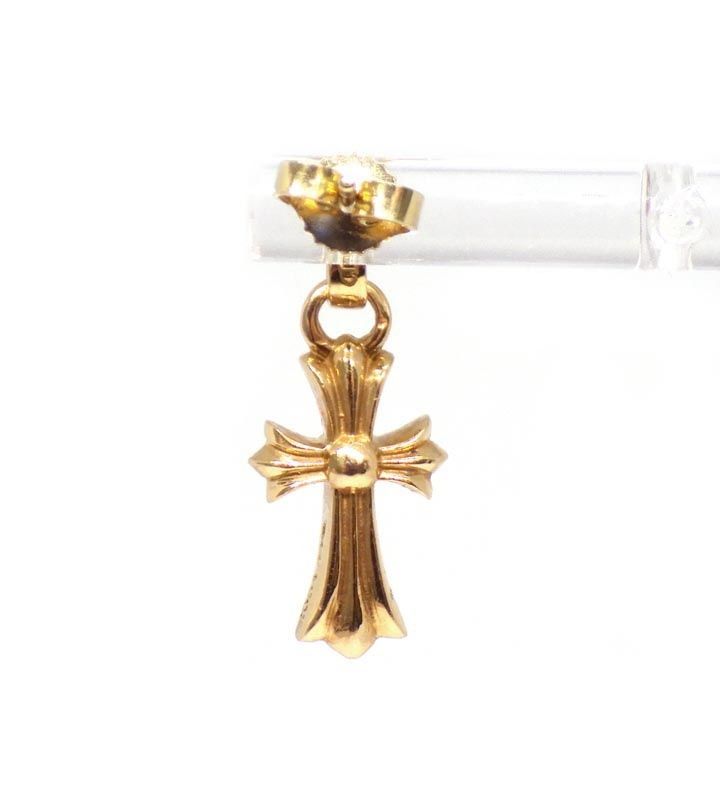 クロムハーツBBYFPPRCHN 22Kベイビーファットドロップ　ゴールドピアス クロムハーツ CHROME HEARTS 【 22K BBY F PPRCHN 】 22K ベイビー