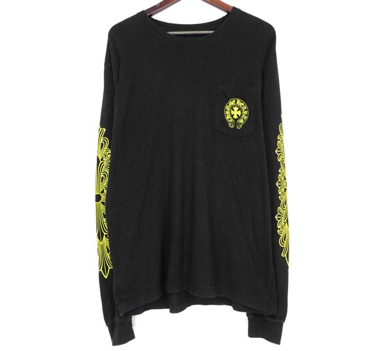 クロムハーツ CHROME HEARTS 【 CH LS 1 】 袖フローラル バック 英字