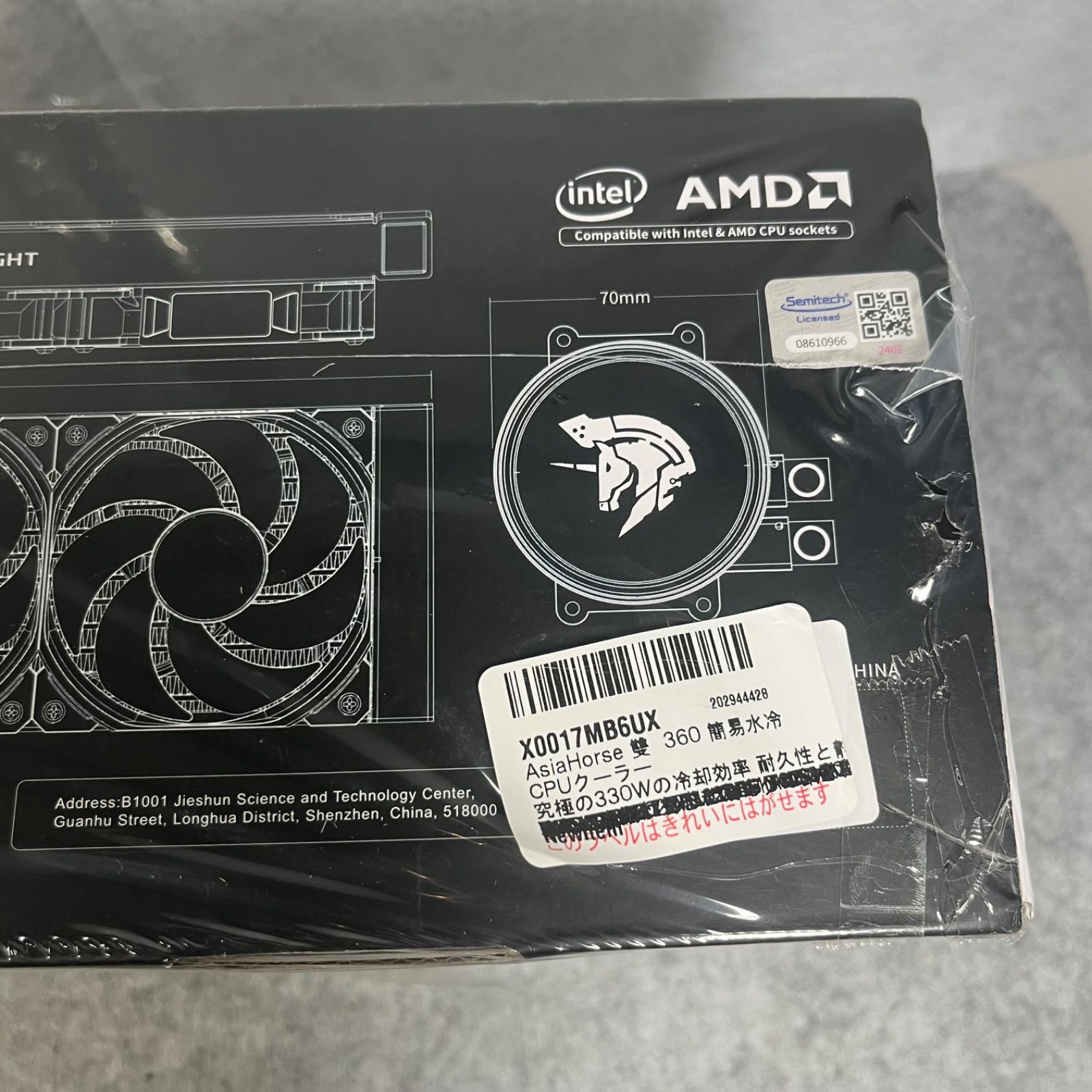 AsiaHorse 雙泵 360 簡易水冷 CPUクーラー 新品 - メルカリ