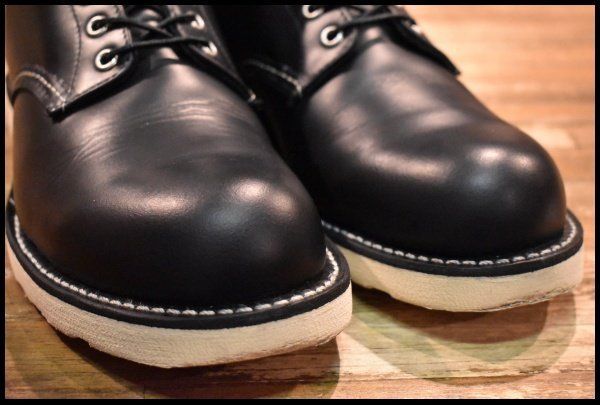 【10.5D 箱付 美品 25年】レッドウィング 8165 アイリッシュセッター 黒 ブラッククローム プレーントゥ ブーツ redwing HOPESMORE【GH081】