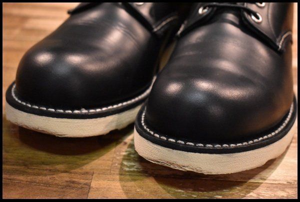 【10.5D 箱付 美品 25年】レッドウィング 8165 アイリッシュセッター 黒 ブラッククローム プレーントゥ ブーツ redwing HOPESMORE【GH081】
