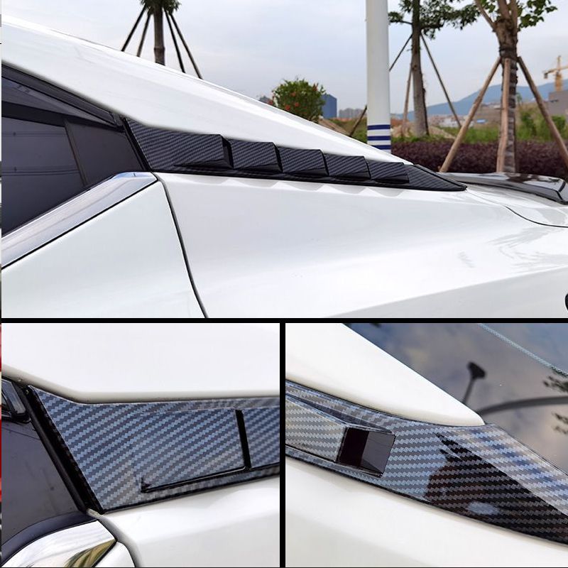 日産セントラ/ブルーバード/シルフィ 2020-2024 用 カーボン柄製リアウィンドウスポイラーカバートリム