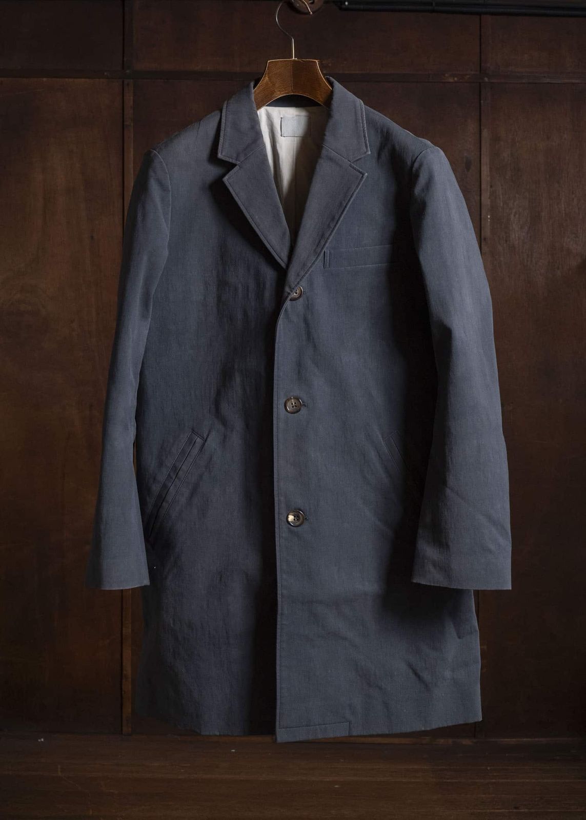 山内 ヤマウチ ステンカラーコート 3 中古