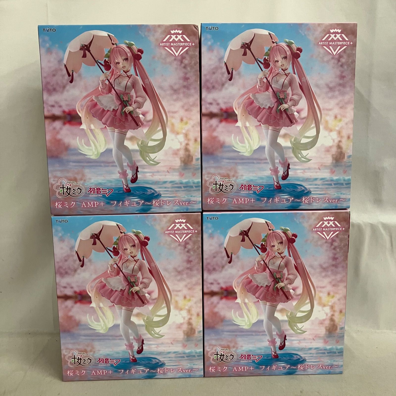 未開封 初音ミク 桜ミク AMP+ 桜ドレス フィギュア 4個セット SF8894