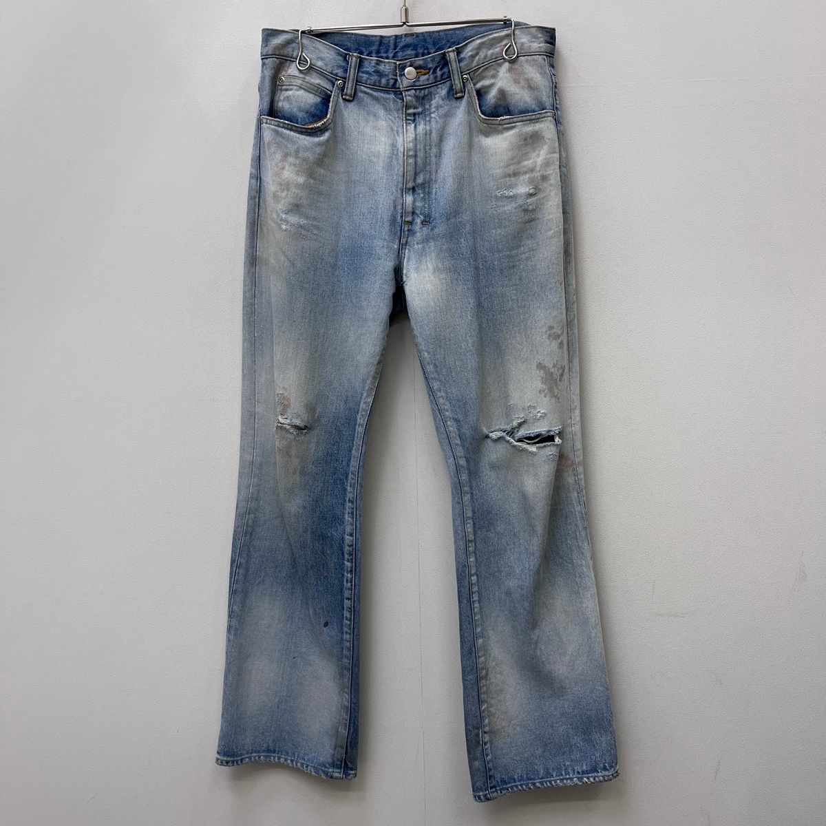 【加古川店】 中古 デニムパンツ ANCELLM　AGING SELVEDGE SHOE CUT 5P ANC-PT18-B サイズ：2 【107】